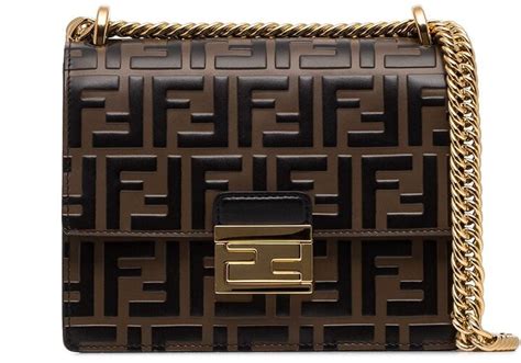 fendi small kan u ff pattern shoulder bag